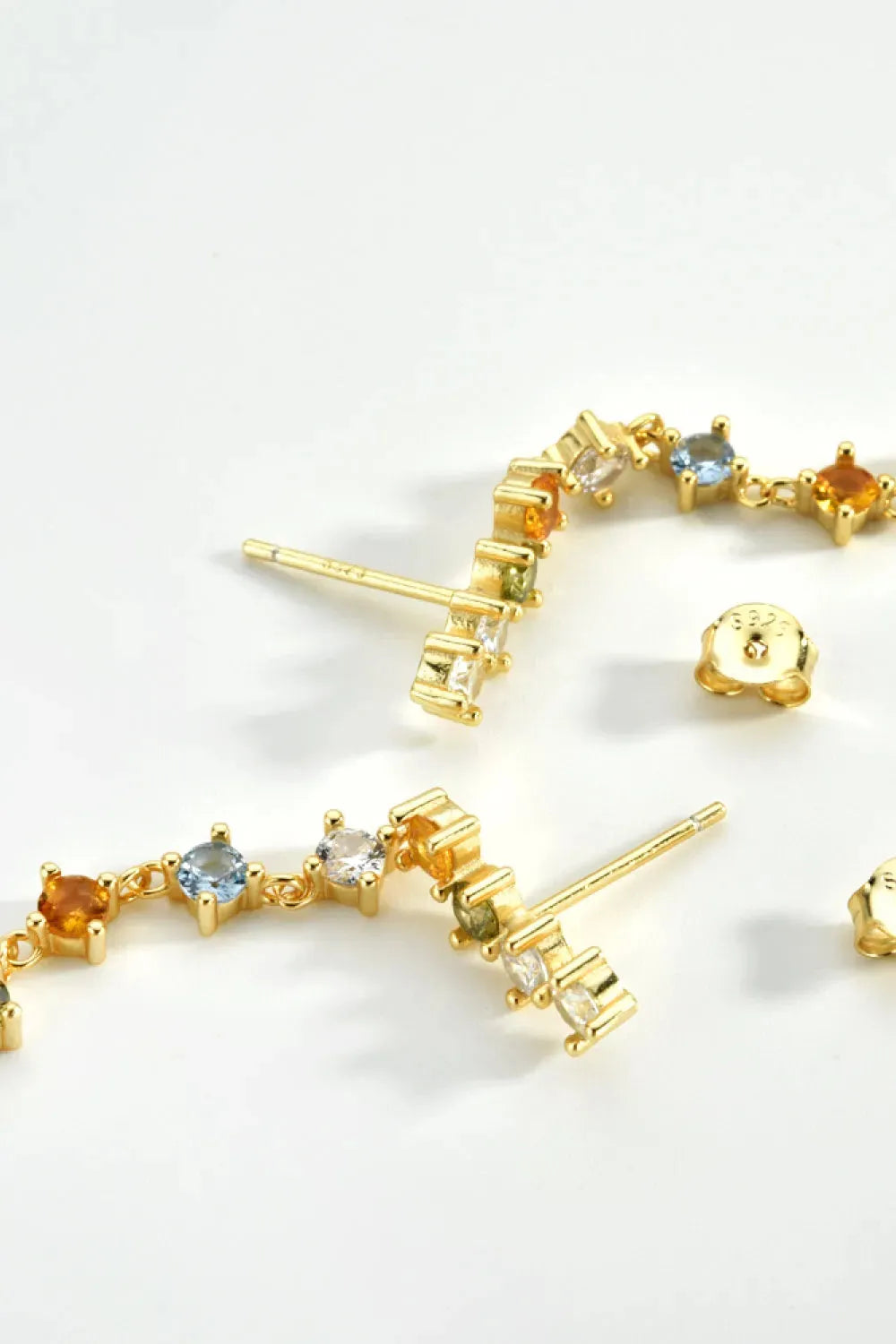 Zircon 925 Sterling Silver Drop Earrings Earrings - Tophatter Daily Deals