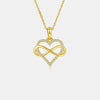 Moissanite 925 Sterling Silver Heart Shape Necklace Moissanite - Tophatter Daily Deals