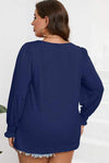 Plus Size Square Neck Lantern Sleeve T-Shirt Women's T-Shirts - Tophatter Daily Deals