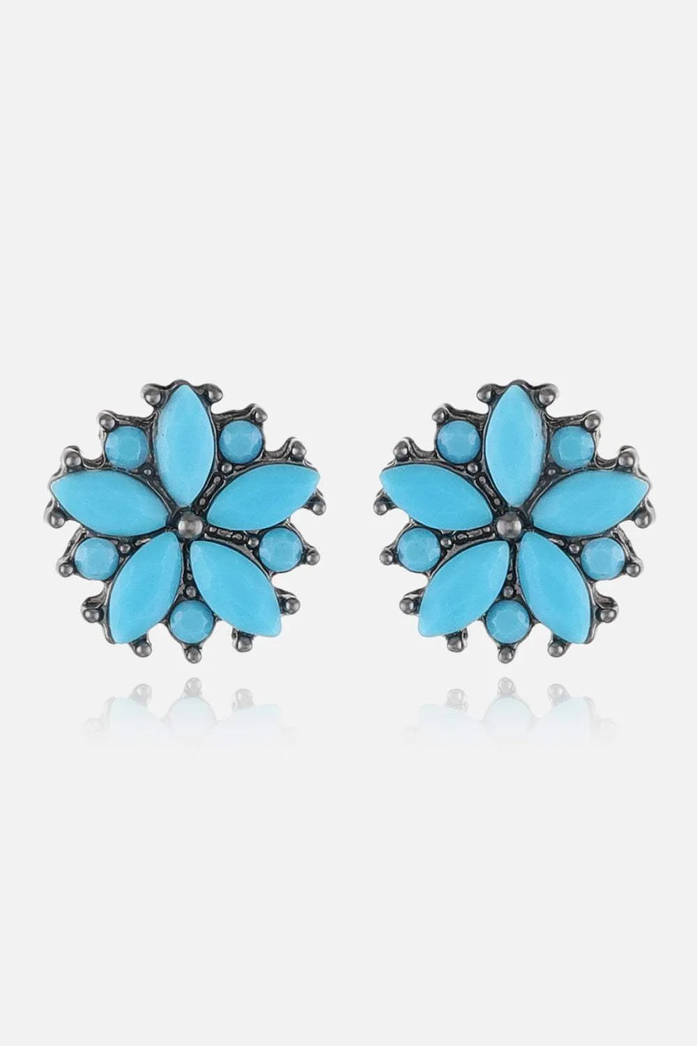 Turquoise Stud Earrings Style H One Size Earrings - Tophatter Daily Deals