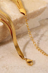 Triple-Layered Snake Chain Bracelet Bracelets - Tophatter Daily Deals