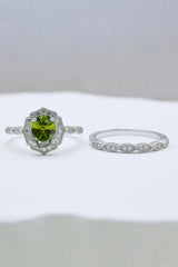 Mali Garnet Two-Piece Ring Set Rings - Tophatter Daily Deals