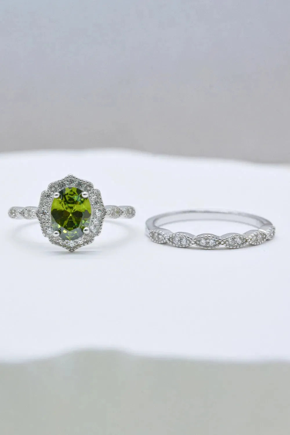 Mali Garnet Two-Piece Ring Set Rings - Tophatter Daily Deals