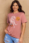 Simply Love Full Size Dinosaur Skeleton Graphic Cotton T-Shirt Women's T-Shirts - Tophatter Daily Deals