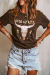 WILD FREE Animal Graphic Tee - Tophatter Daily Deals