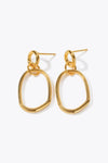 18K Gold-Plated Dangle Earrings Gold One Size Earrings - Tophatter Daily Deals