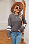 Round Neck Long Sleeve Top Women's T-Shirts - Tophatter Daily Deals