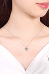 Adored Moissanite Lock Pendant Necklace Moissanite - Tophatter Daily Deals