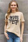 Simply Love Simply Love Full Size DOG MAMA Graphic Cotton T-Shirt Taupe Women's T-Shirts - Tophatter Daily Deals