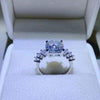 3 Carat Moissanite 925 Sterling Silver Ring Moissanite - Tophatter Daily Deals