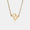 Copper Letter Pendant Necklace Gold B One Size Necklaces - Tophatter Daily Deals