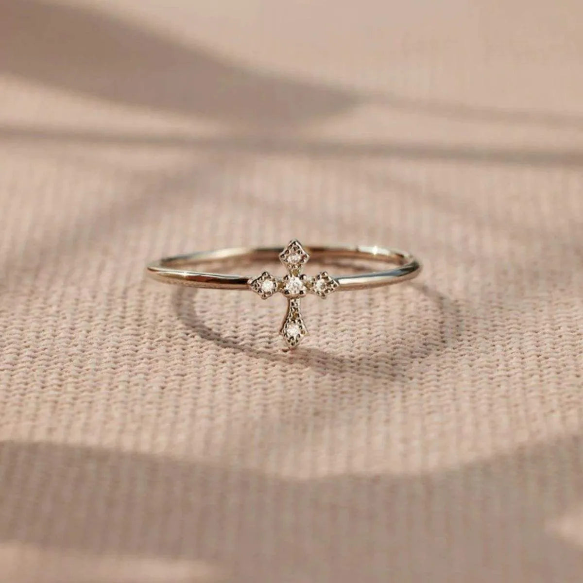 925 Sterling Silver Cross Ring Silver Rings - Tophatter Daily Deals