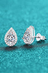 Moissanite Teardrop Stud Earrings Moissanite - Tophatter Daily Deals