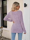 Square Neck Ribbed Long Sleeve T-Shirt Women's T-Shirts - Tophatter Daily Deals