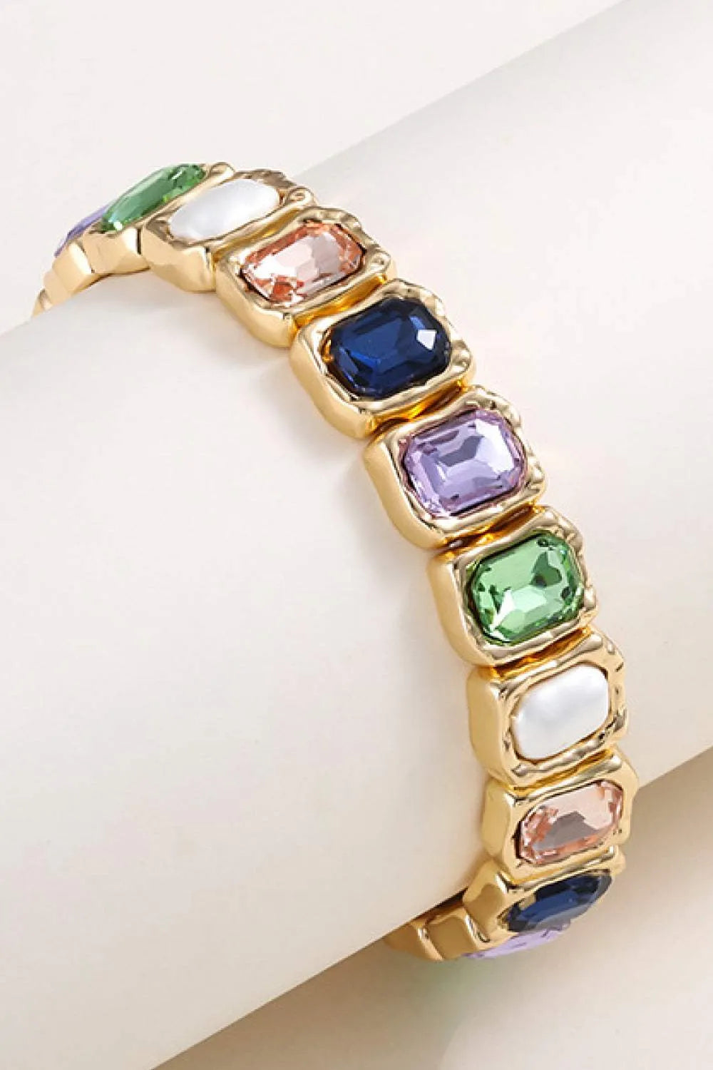 Glass Stone Alloy Bracelet Bracelets - Tophatter Daily Deals
