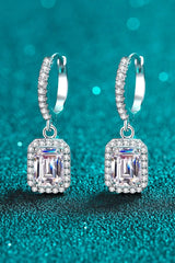 Moissanite 925 Sterling Silver Drop Earrings Moissanite - Tophatter Daily Deals