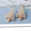 Rhinestone Alloy Christmas Tree Earrings Earrings - Tophatter Daily Deals