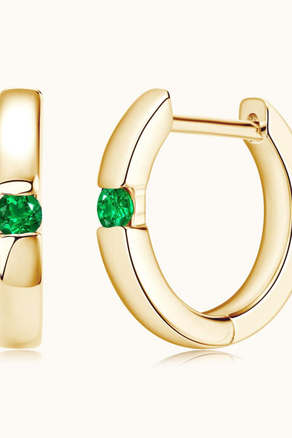 Lab-Grown Emerald Earrings Earrings - Tophatter Daily Deals