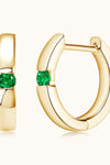 Lab-Grown Emerald Earrings Earrings - Tophatter Daily Deals