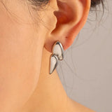 Geometric Stainless Steel Earrings Earrings - Tophatter Daily Deals