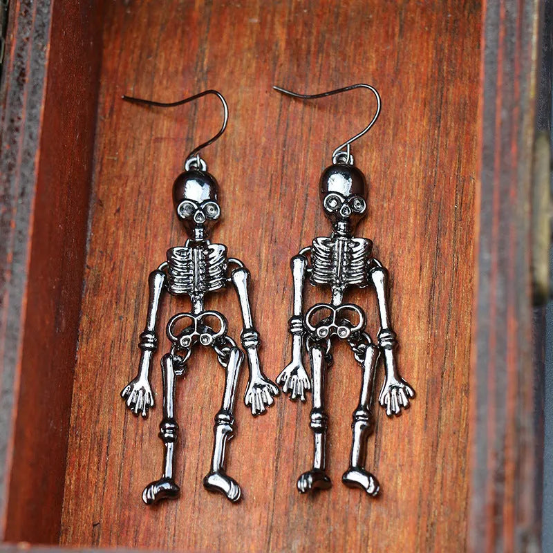 Skeleton Alloy Earrings Earrings - Tophatter Daily Deals