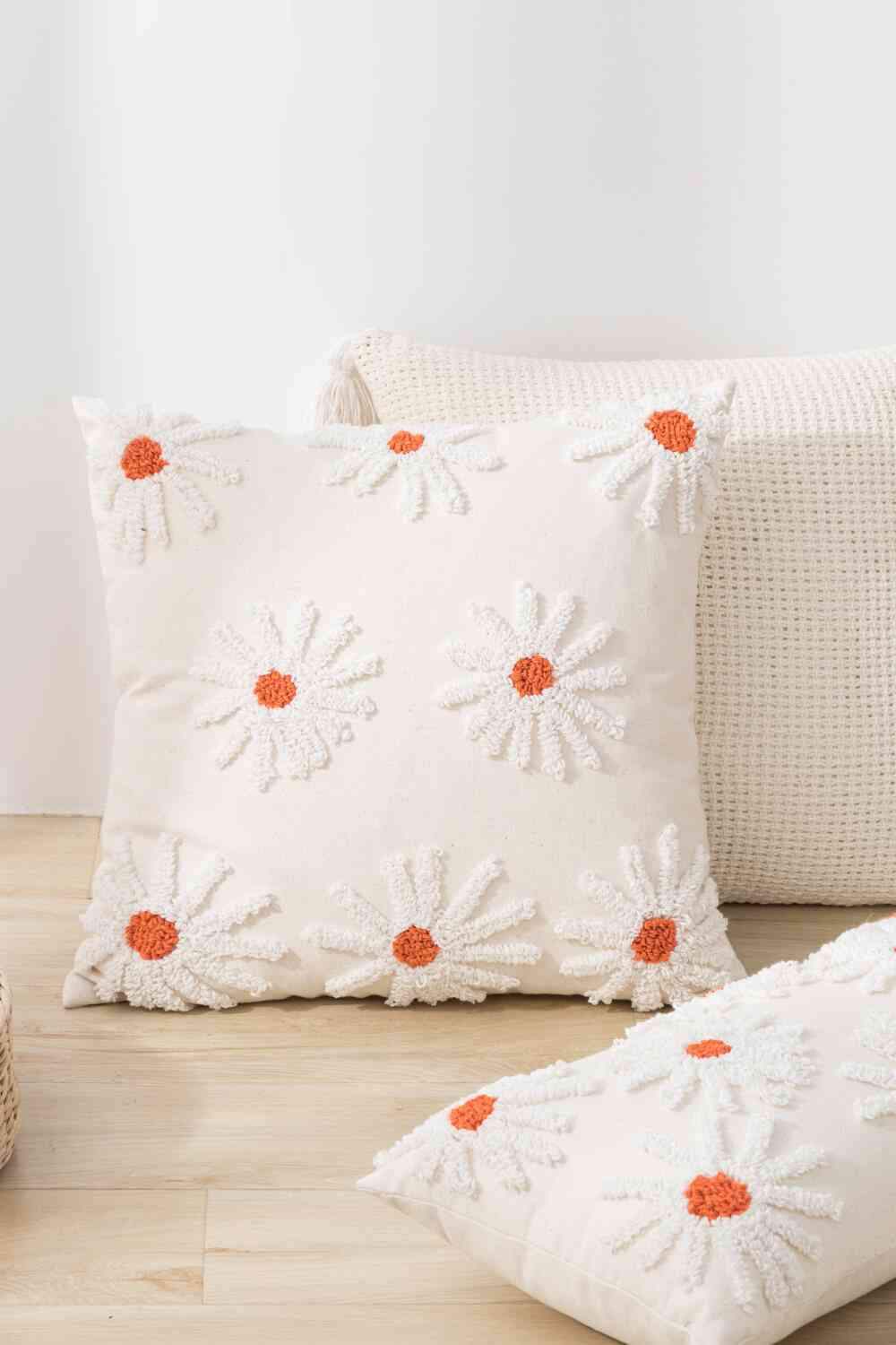 Textured Decorative Throw Pillow Case Decorative Pillowcases - Tophatter Daily Deals