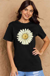 Simply Love Full Size FLOWER Graphic Cotton Tee Women's T-Shirts - Tophatter Daily Deals