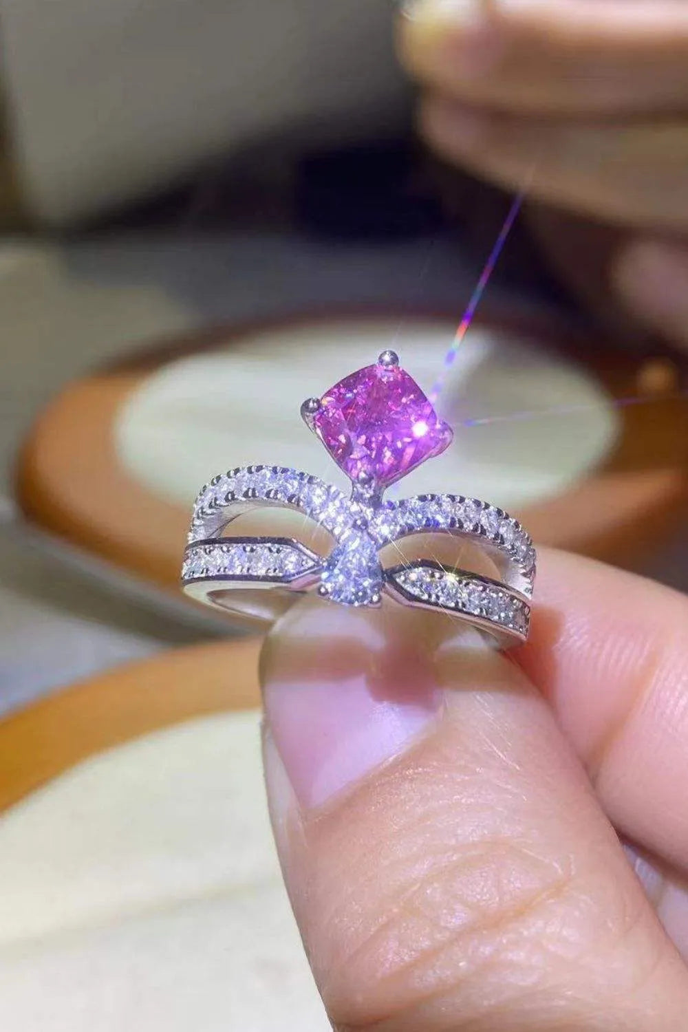 At Your Best 1 Carat Moissanite Ring Moissanite - Tophatter Daily Deals