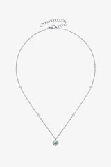 2 Carat Moissanite 4-Prong 925 Sterling Silver Necklace Moissanite - Tophatter Daily Deals