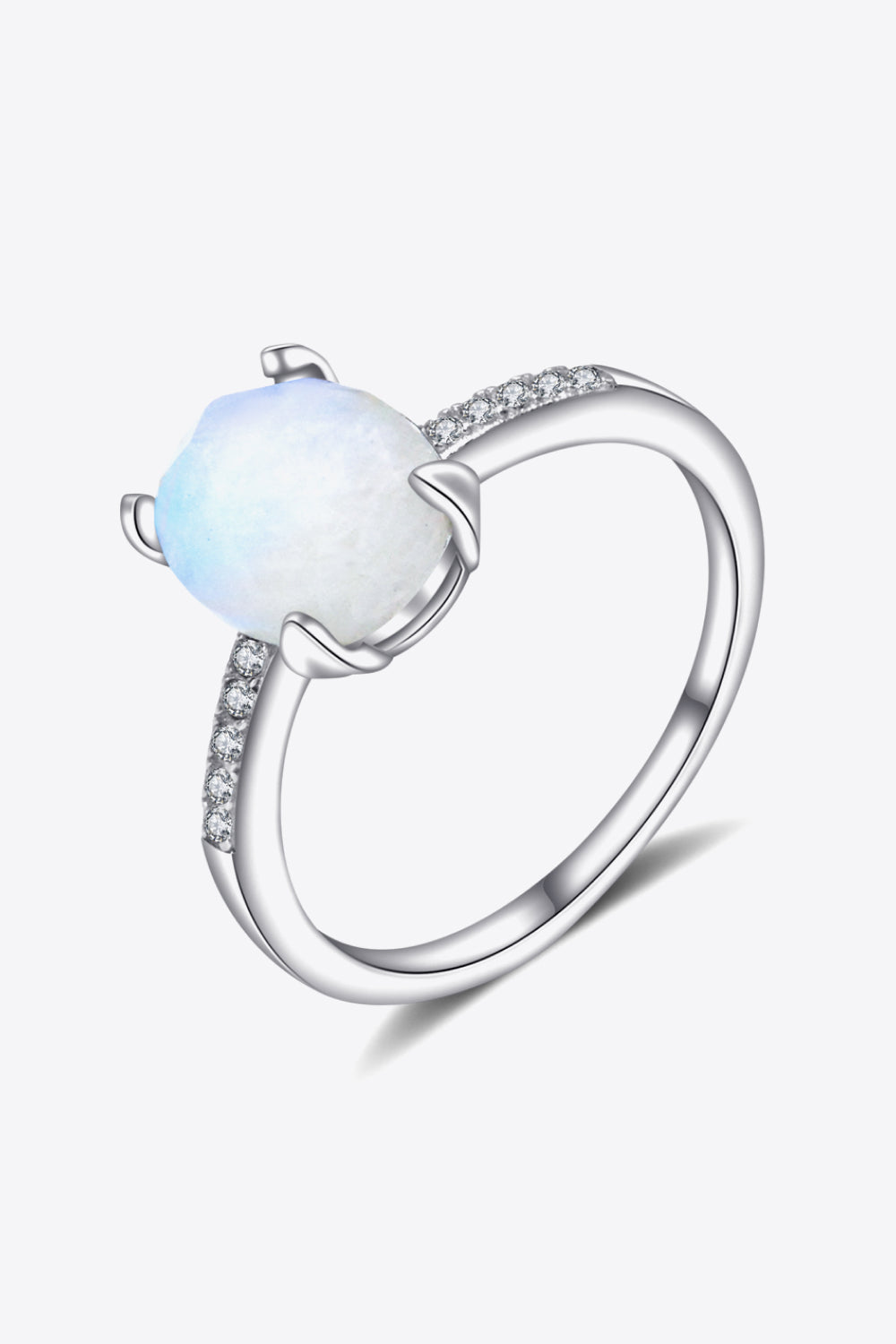 Get A Move On Moonstone Ring Silver Moonstone - Tophatter Daily Deals