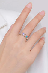 925 Sterling Silver Cutout Heart Shape Ring Rings - Tophatter Daily Deals