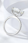 5.52 Carat Moissanite Side Stone Ring Moissanite - Tophatter Daily Deals