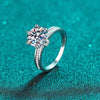 3 Carat Moissanite 925 Sterling Silver Ring Moissanite - Tophatter Daily Deals