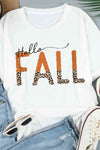 HELLO FALL Graphic Tee Women's T-Shirts - Tophatter Daily Deals