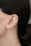 Inlaid Zircon Single Cuff Earring Earrings - Tophatter Daily Deals