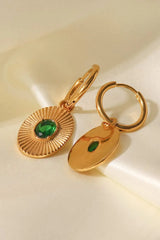 Stainless Steel Oval Dangle Earrings Earrings - Tophatter Daily Deals