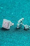 Moissanite Square Stud Earrings Moissanite - Tophatter Daily Deals