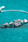 1 Carat Moissanite Heart Bracelet Moissanite - Tophatter Daily Deals