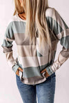 Wide Stripe Top with Pocket Blouses - Tophatter Daily Deals