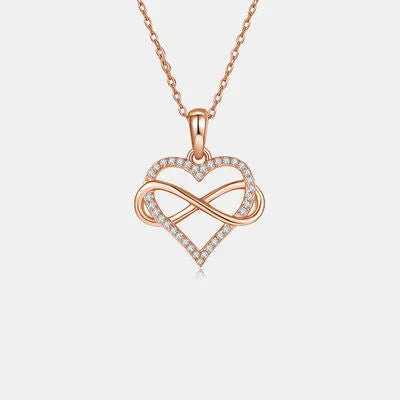 Moissanite 925 Sterling Silver Heart Shape Necklace Moissanite - Tophatter Daily Deals