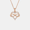 Moissanite 925 Sterling Silver Heart Shape Necklace Moissanite - Tophatter Daily Deals