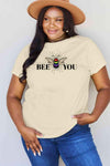 Simply Love Full Size BEE YOU Graphic T-Shirt Women's T-Shirts - Tophatter Daily Deals