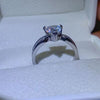 1 Carat Moissanite 925 Sterling Silver Ring Moissanite - Tophatter Daily Deals