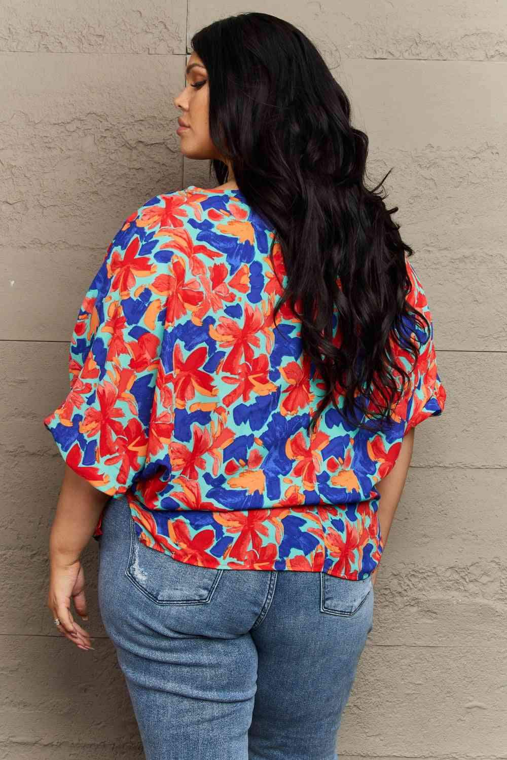 Hailey & Co New Season Plus Size Floral Blouse Blouses - Tophatter Daily Deals