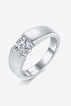 925 Sterling Silver I Carat Moissanite Ring Moissanite - Tophatter Daily Deals