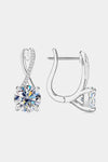 4 Carat Moissanite 925 Sterling Silver Earrings Moissanite - Tophatter Daily Deals