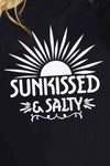 Simply Love SUNKISSED & SALTY Graphic Cotton T-Shirt Women's T-Shirts - Tophatter Daily Deals