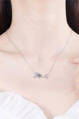1 Carat Moissanite 925 Sterling Silver Necklace Moissanite - Tophatter Daily Deals