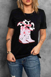 Cowboy Hat and Boots Graphic Tee - Tophatter Daily Deals