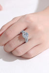 Sterling Silver Moissanite Ring Moissanite - Tophatter Daily Deals